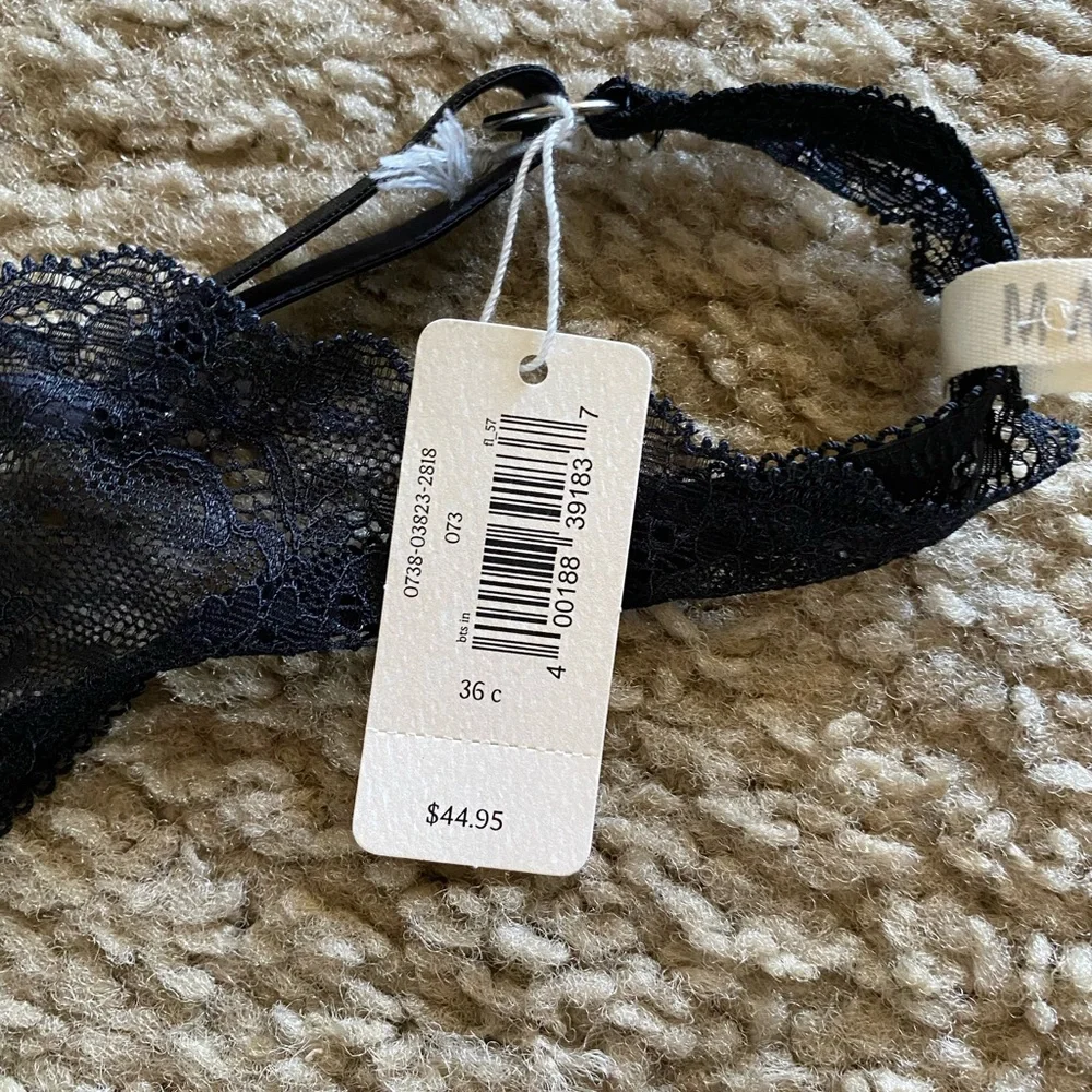 NWT Aerie Maddie black bra size 36C